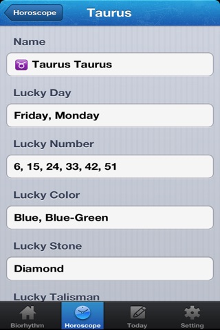 Horoscope and Biorhythm Free screenshot 3