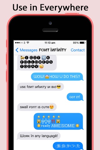 Font Infinity Pro ∞  Better Emoji Fonts & New Cool Text Styles on Images screenshot 2