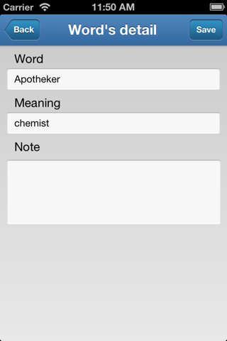 English-German Vocabulary Trainer for Beginners: Animals, School, Sports, Food, Professions and more screenshot 4