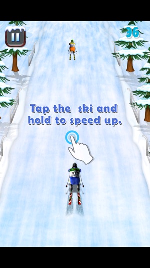 Ski Race Time - Surfer Snow Skiing on Safari Slopes(圖2)-速報App