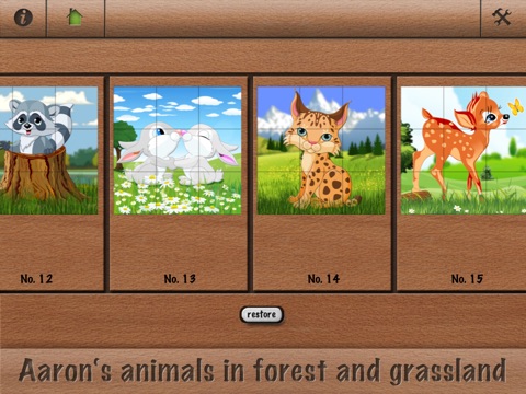 Aaron's animals in forest and grassland puzzle game screenshot 3
