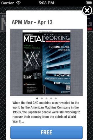 Asia Pacific METALWORKING Mag App screenshot 3