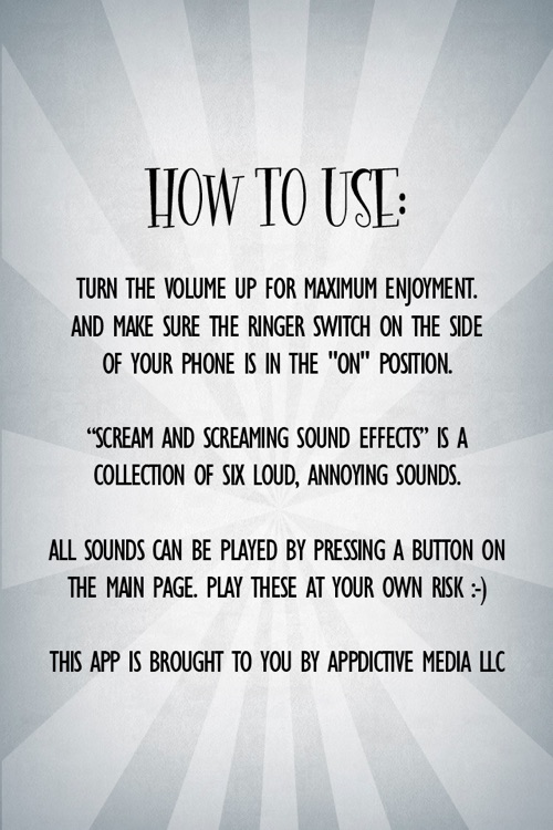 Screams and Screaming People Sound Effects