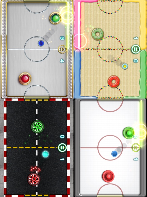 Glow Hockey 2 HD screenshot-3