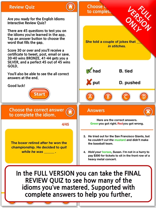 English Idioms Interactive HD Lite(圖4)-速報App