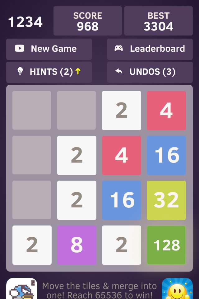 1234 - Number tiles merge puzzle game free screenshot 3