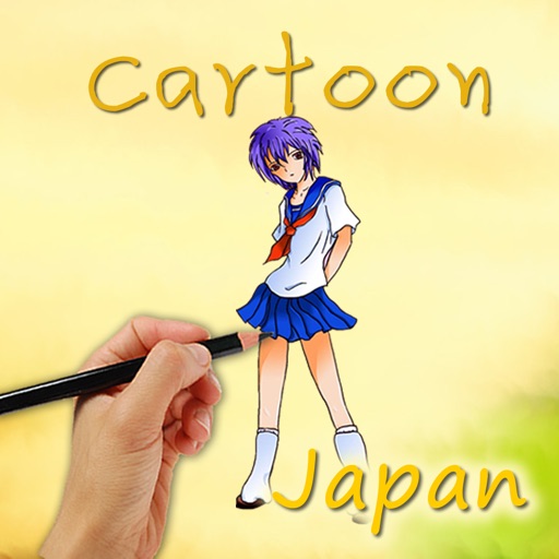 draw a cartoon — Japan icon