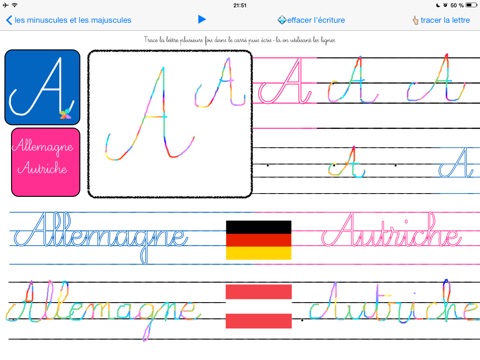 Ecriture moderne cursive à l'école : GS, CP, CE1 - minuscules et majuscules screenshot 4