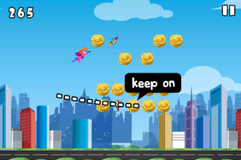Super Girl - City Super Hero Bouncing Game screenshot 3