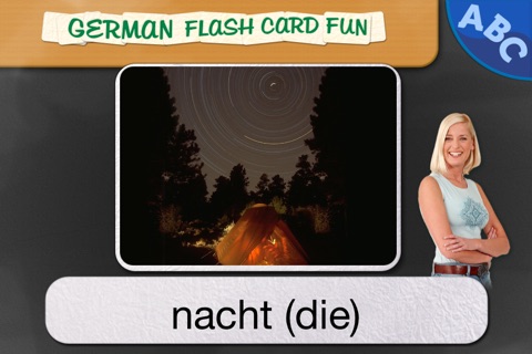 German Flash Card Fun - Flash Cards A to Z screenshot 2