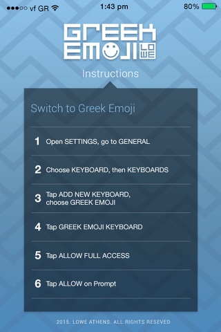 Greek Emoji App screenshot 2