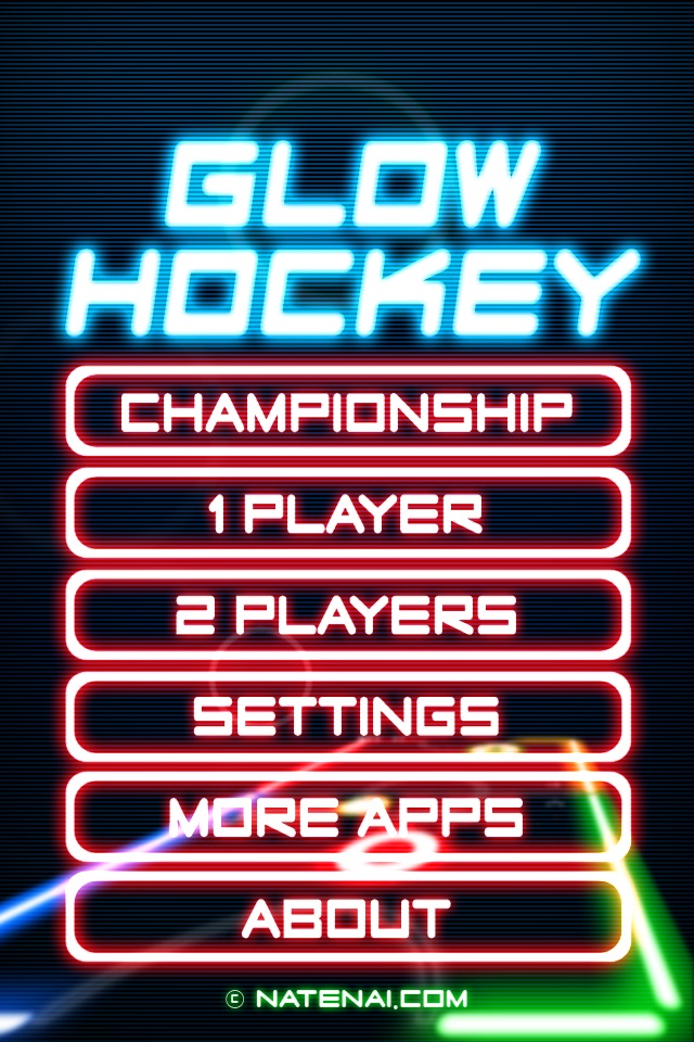 Glow Hockey screenshot 2