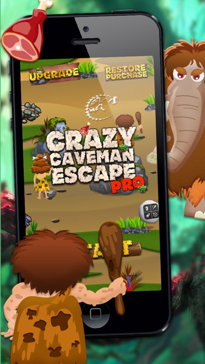 Crazy Caveman Escape PRO - A Fun Kids Game! screenshot-3