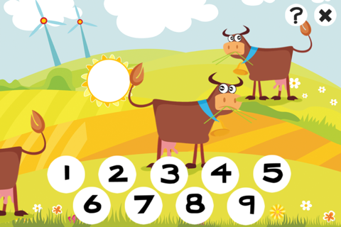 123 Counting Game Happy Farm Animals For Kids – Free Interactive Learning Education Challenge screenshot 2