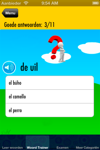 Spaans Leren voor Kinderen: Kinder Trainer voor uitspraak en woordenschat - Gratis screenshot 4