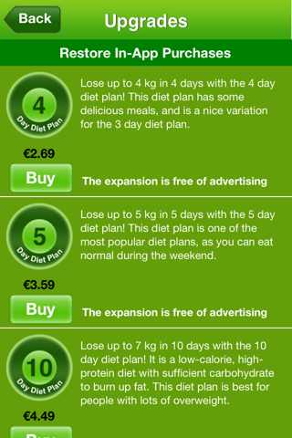 Easy Diet App screenshot 2