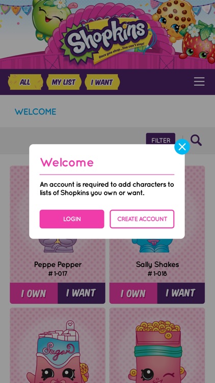 My Shopkins List!