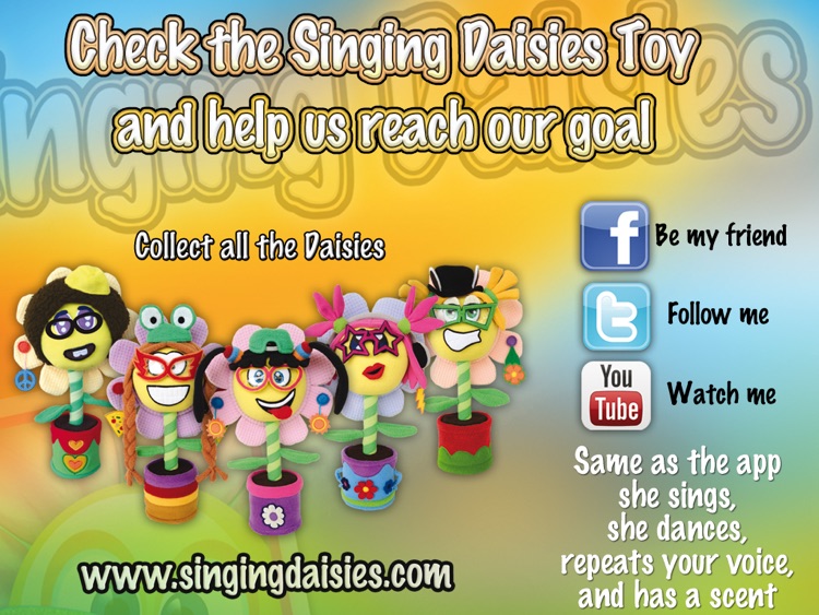 Singing Daisies - a dress up & make up games for kids screenshot-4