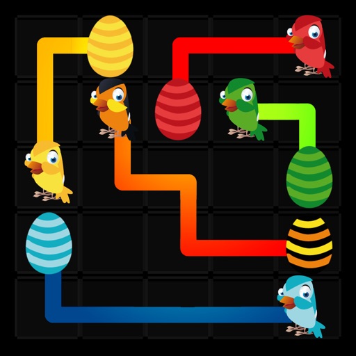 Super Bird Flow: Train your kids brain or challenge your intelligence in this addictive, fun but difficult puzzle game. Think smart, connect, link and solve! Icon