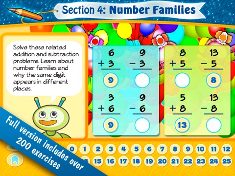 Math Fun 1st Grade Lite HD: Addition & Subtraction Games With A Cool Robot Friend - FREE screenshot 2