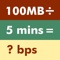 With this app, you can calculate each bitrate, time length and file size from other two items