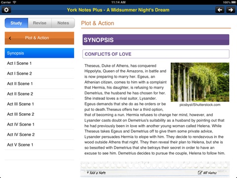 A Midsummer Night's Dream York Notes AS and A2 for iPad screenshot 2