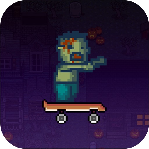 Jumpy Haunted Zombie Undead Surfer- Halloween Theme Icon