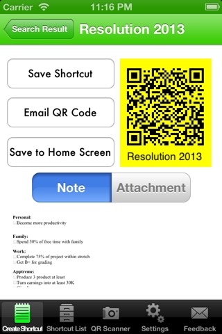 ENPower - Lighting Fast Access to your Evernote via the shortcut on the home screen, the QR code and in-app shortcut! screenshot 4