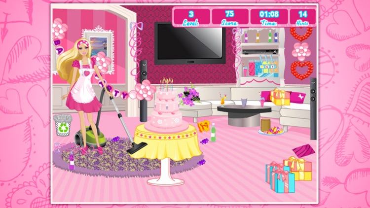 Princess Cleanup game-party cleanup