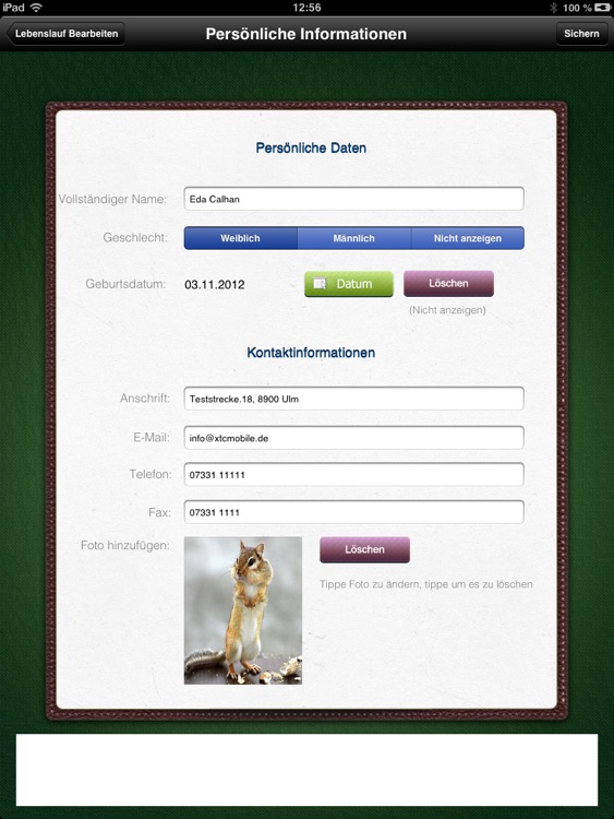 Lebenslauf for iPad screenshot-4