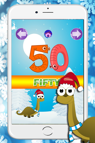 Learning English Numbers 1 to 100 Free by Santa Claus screenshot 2