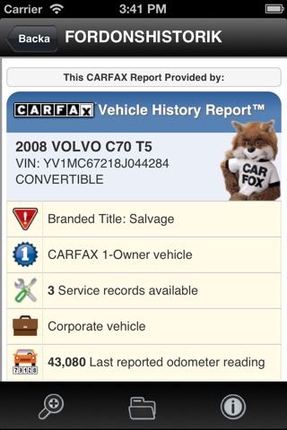 CARFAX screenshot 3