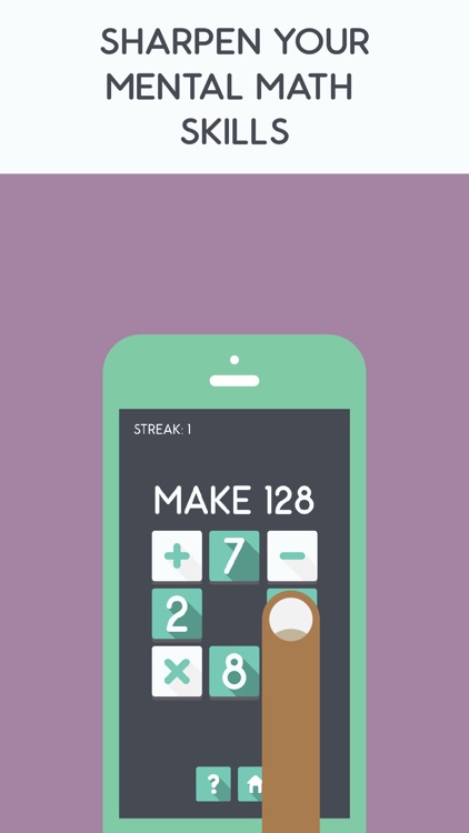 Make The Number - A Fast Paced Math Puzzle Game Like 24 For All Ages From Child To Adult That Is Better Than Flash Cards