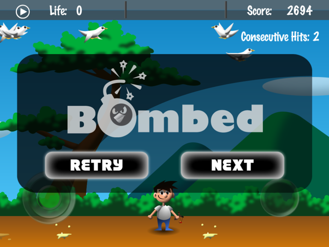 Bomber Dove Lite, game for IOS