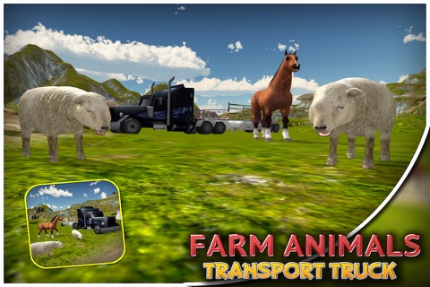 Farm Animal Transport Truck Simulator 3D screenshot 2