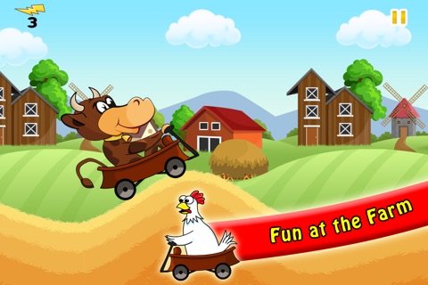 Hay Ride: Fun Hill Race (Free Farm Game) screenshot 2