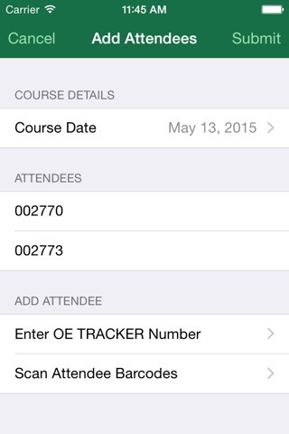 OE TRACKER attendance app screenshot 4