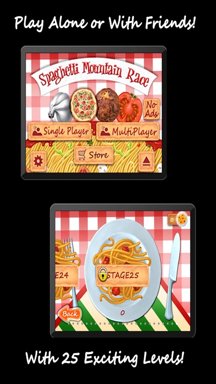 Spaghetti Mountain Race 2 - Crazy Fun Flying Food Race Game