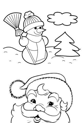 Christmas Coloring Pages - Cool Collection Of Christmas Pages screenshot 2