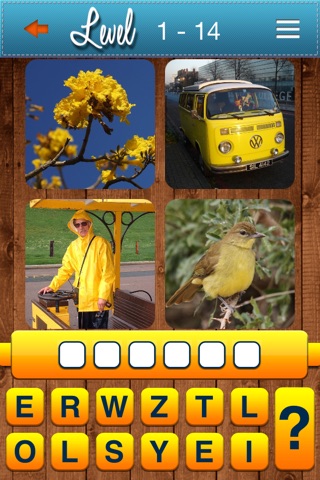Guess The 1 Word - 4 Pics Puzzle PRO Game screenshot 3