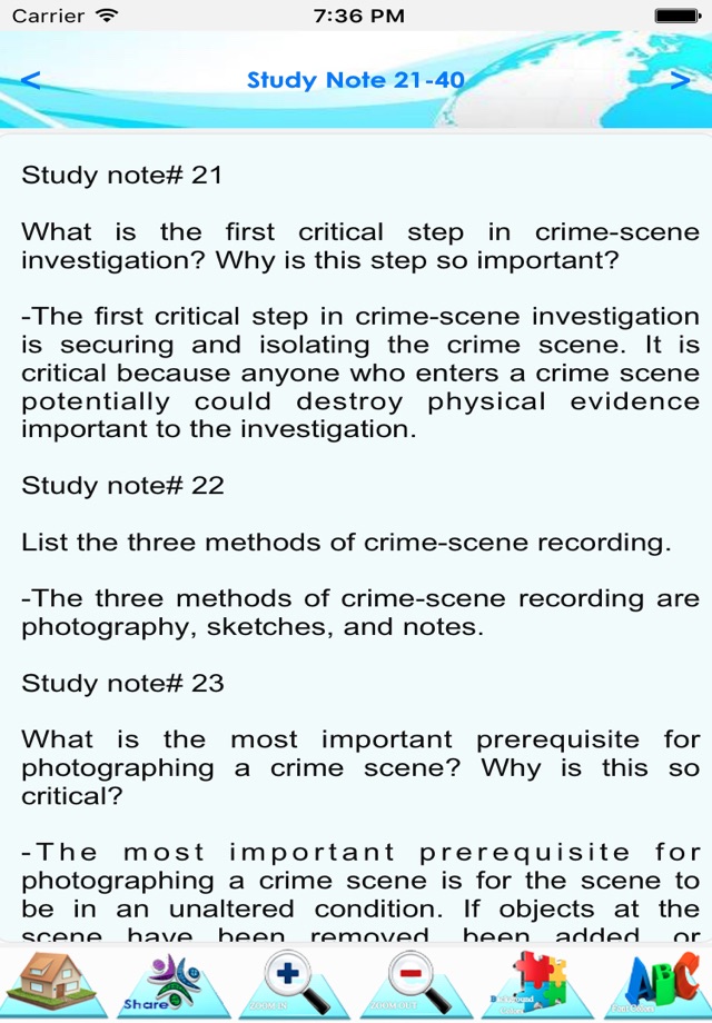 Forensic science & Criminalistics screenshot 2