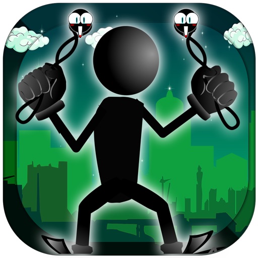 Slingshot Stickman Rope Flick Pro icon