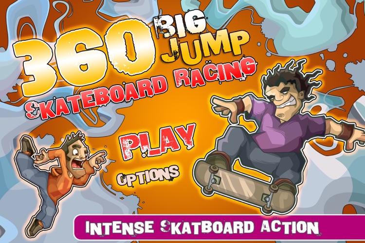 Skateboard Racing - 360 Big Jump