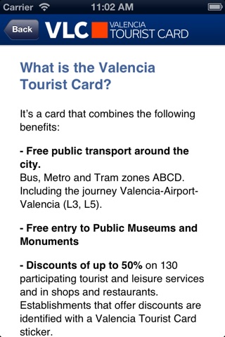 Valencia Tourist Card screenshot 4