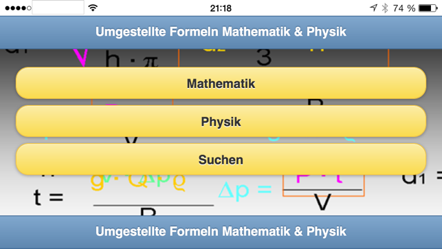 Umgestellte Formeln Mathematik Physik Li