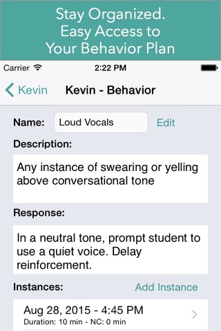 Nulite Behavior Tracker for Special Education screenshot 4