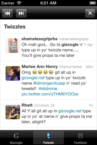 Gizoogle App screenshot 4