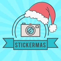 Stickermas - Hinzufügen kunstwerk, aufkleber über bild für Ein Gutes Neues Jahr & Fröhliche Weihnachten