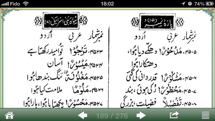 Understand Quran : Urdu Word by Word Translation, Continuous Dictionary and Arabic Guide