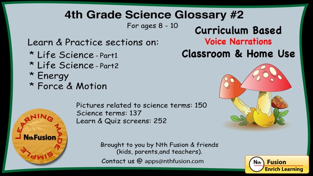 4th Grade Science Glossary # 2 : Learn a